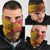 Spain Christmas Neck Gaiter with Tio de Nadal Log Snowflakes Spanish Flag and Holiday Wreath - Wonder Print Shop