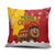 Spain Christmas Pillow Cover with Tio de Nadal Log Snowflakes Spanish Flag and Holiday Wreath - Wonder Print Shop