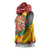 Spain Christmas Sleeveless Hoodie with Tio de Nadal Log Snowflakes Spanish Flag and Holiday Wreath - Wonder Print Shop