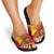 Spain Christmas Slide Sandals with Tio de Nadal Log Snowflakes Spanish Flag and Holiday Wreath - Wonder Print Shop