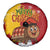 Spain Christmas Spare Tire Cover with Tio de Nadal Log Snowflakes Spanish Flag and Holiday Wreath - Wonder Print Shop