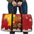 Spain Christmas Travel Bag with Tio de Nadal Log Snowflakes Spanish Flag and Holiday Wreath - Wonder Print Shop