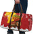 Spain Christmas Travel Bag with Tio de Nadal Log Snowflakes Spanish Flag and Holiday Wreath - Wonder Print Shop