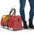 Spain Christmas Travel Bag with Tio de Nadal Log Snowflakes Spanish Flag and Holiday Wreath - Wonder Print Shop