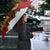 Spain Christmas Umbrella with Tio de Nadal Log Snowflakes Spanish Flag and Holiday Wreath - Wonder Print Shop
