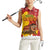 Spain Christmas Women Sleeveless Polo Shirt with Tio de Nadal Log Snowflakes Spanish Flag and Holiday Wreath - Wonder Print Shop