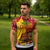 Spain Christmas Zipper Polo Shirt with Tio de Nadal Log Snowflakes Spanish Flag and Holiday Wreath - Wonder Print Shop
