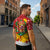 Spain Christmas Zipper Polo Shirt with Tio de Nadal Log Snowflakes Spanish Flag and Holiday Wreath - Wonder Print Shop