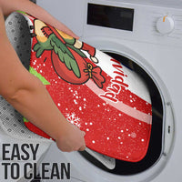 Cuba Christmas Bathroom Set with Santa Hummingbird Cuban Flag Feliz Navidad and Snowflake - Wonder Print Shop