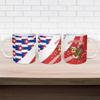 Cuba Christmas Ceramic Mug with Santa Hummingbird Cuban Flag Feliz Navidad and Snowflake - Wonder Print Shop
