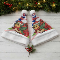 Cuba Christmas Santa Hat with Santa Hummingbird Cuban Flag Feliz Navidad and Snowflake - Wonder Print Shop