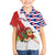 Cuba Christmas Family Matching Short Sleeve Bodycon Dress and Hawaiian Shirt with Santa Hummingbird Cuban Flag Feliz Navidad and Snowflake - Wonder Print Shop
