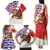 Cuba Christmas Family Matching Tank Maxi Dress and Hawaiian Shirt with Santa Hummingbird Cuban Flag Feliz Navidad and Snowflake - Wonder Print Shop