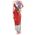 Cuba Christmas Family Matching Tank Maxi Dress and Hawaiian Shirt with Santa Hummingbird Cuban Flag Feliz Navidad and Snowflake - Wonder Print Shop