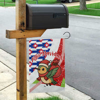 Cuba Christmas Garden Flag with Santa Hummingbird Cuban Flag Feliz Navidad and Snowflake - Wonder Print Shop