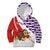 Cuba Christmas Kid Hoodie with Santa Hummingbird Cuban Flag Feliz Navidad and Snowflake - Wonder Print Shop