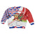 Cuba Christmas Kid Ugly Christmas Sweater with Santa Hummingbird Cuban Flag Feliz Navidad and Snowflake - Wonder Print Shop