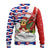 Cuba Christmas Ugly Christmas Sweater with Santa Hummingbird Cuban Flag Feliz Navidad and Snowflake - Wonder Print Shop