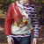 Cuba Christmas Ugly Christmas Sweater with Santa Hummingbird Cuban Flag Feliz Navidad and Snowflake - Wonder Print Shop