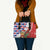 Cuba Christmas Leather Bag with Santa Hummingbird Cuban Flag Feliz Navidad and Snowflake - Wonder Print Shop