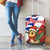 Cuba Christmas Luggage Cover with Santa Hummingbird Cuban Flag Feliz Navidad and Snowflake - Wonder Print Shop