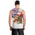 Cuba Christmas Men Tank Top with Santa Hummingbird Cuban Flag Feliz Navidad and Snowflake - Wonder Print Shop
