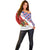 Cuba Christmas Off Shoulder Sweater with Santa Hummingbird Cuban Flag Feliz Navidad and Snowflake - Wonder Print Shop