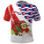 Cuba Christmas Polo Shirt with Santa Hummingbird Cuban Flag Feliz Navidad and Snowflake - Wonder Print Shop