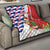 Cuba Christmas Quilt with Santa Hummingbird Cuban Flag Feliz Navidad and Snowflake - Wonder Print Shop