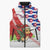 Cuba Christmas Sleeveless Puffer Jacket with Santa Hummingbird Cuban Flag Feliz Navidad and Snowflake - Wonder Print Shop