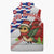Cuba Christmas Sleeveless Puffer Jacket with Santa Hummingbird Cuban Flag Feliz Navidad and Snowflake - Wonder Print Shop