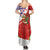 Cuba Christmas Summer Maxi Dress with Santa Hummingbird Cuban Flag Feliz Navidad and Snowflake - Wonder Print Shop