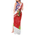 Cuba Christmas Tank Maxi Dress with Santa Hummingbird Cuban Flag Feliz Navidad and Snowflake - Wonder Print Shop
