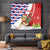Cuba Christmas Tapestry with Santa Hummingbird Cuban Flag Feliz Navidad and Snowflake - Wonder Print Shop