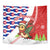 Cuba Christmas Tapestry with Santa Hummingbird Cuban Flag Feliz Navidad and Snowflake - Wonder Print Shop