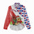 Cuba Christmas Women Casual Shirt with Santa Hummingbird Cuban Flag Feliz Navidad and Snowflake - Wonder Print Shop