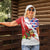 Cuba Christmas Women Polo Shirt with Santa Hummingbird Cuban Flag Feliz Navidad and Snowflake - Wonder Print Shop