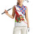 Cuba Christmas Women Sleeveless Polo Shirt with Santa Hummingbird Cuban Flag Feliz Navidad and Snowflake - Wonder Print Shop