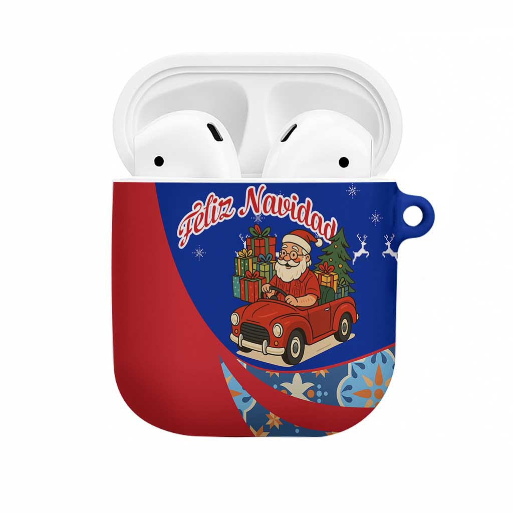 Cuba Christmas AirPods Case with Santa Driving Classic Car Cuban Seal Feliz Navidad and Holiday Gift - Wonder Print Shop