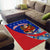 Cuba Christmas Area Rug with Santa Driving Classic Car Cuban Seal Feliz Navidad and Holiday Gift - Wonder Print Shop