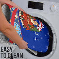 Cuba Christmas Bathroom Set with Santa Driving Classic Car Cuban Seal Feliz Navidad and Holiday Gift - Wonder Print Shop