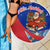 Cuba Christmas Beach Blanket with Santa Driving Classic Car Cuban Seal Feliz Navidad and Holiday Gift - Wonder Print Shop