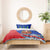 Cuba Christmas Bedding Set with Santa Driving Classic Car Cuban Seal Feliz Navidad and Holiday Gift - Wonder Print Shop