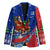 Cuba Christmas Blazer with Santa Driving Classic Car Cuban Seal Feliz Navidad and Holiday Gift - Wonder Print Shop