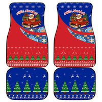 Cuba Christmas Car Mats with Santa Driving Classic Car Cuban Seal Feliz Navidad and Holiday Gift - Wonder Print Shop