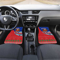 Cuba Christmas Car Mats with Santa Driving Classic Car Cuban Seal Feliz Navidad and Holiday Gift - Wonder Print Shop