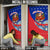 Cuba Christmas Door Cover with Santa Driving Classic Car Cuban Seal Feliz Navidad and Holiday Gift - Wonder Print Shop