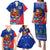 Cuba Christmas Family Matching Puletasi and Hawaiian Shirt with Santa Driving Classic Car Cuban Seal Feliz Navidad and Holiday Gift - Wonder Print Shop