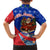 Cuba Christmas Family Matching Short Sleeve Bodycon Dress and Hawaiian Shirt with Santa Driving Classic Car Cuban Seal Feliz Navidad and Holiday Gift - Wonder Print Shop