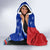 Cuba Christmas Hooded Blanket with Santa Driving Classic Car Cuban Seal Feliz Navidad and Holiday Gift - Wonder Print Shop
